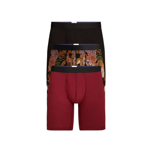 UltraModal™ Core Long Boxer Brief w/ Fly 3-Pack | Garden Snake Pack