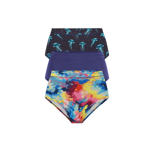 UltraModal™ FeelFree High-Waisted Cheeky 3-Pack | Cosmic Drift Pack