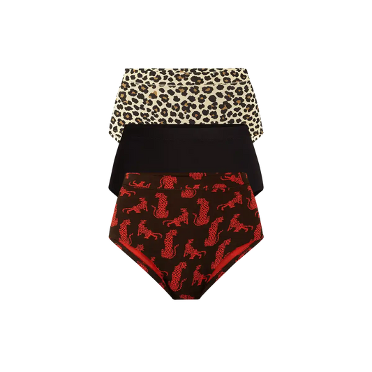 UltraModal™ FeelFree High-Waisted Cheeky 3-Pack | Wild Cat Pack