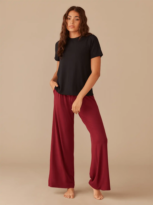 UltraModal™ Wide Leg Lounge Pant | Cabernet