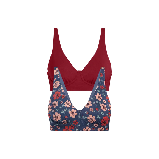 UltraModal™ FeelFree Longline Bralette 2-Pack | Sweet Bloom Pack