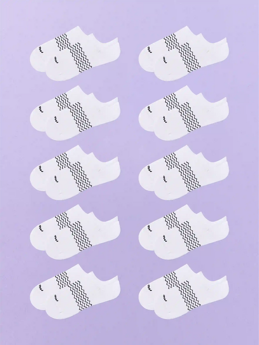 Essential Ankle Sock 10-Pack | White Pack