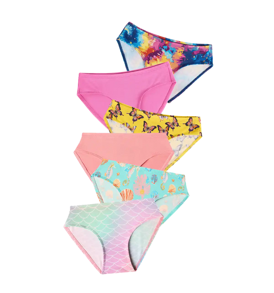 UltraModal™ FeelFree Girls Bikini Brief 6-Pack | Wildest Dreams Pack