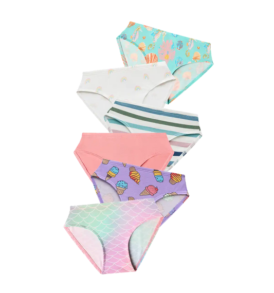 UltraModal™ FeelFree Girls Bikini Brief 6-Pack | Fun in the Sun Pack