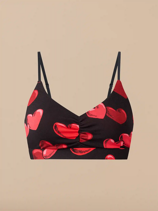 UltraModal™ FeelFree Ruched Bralette | Floating Hearts