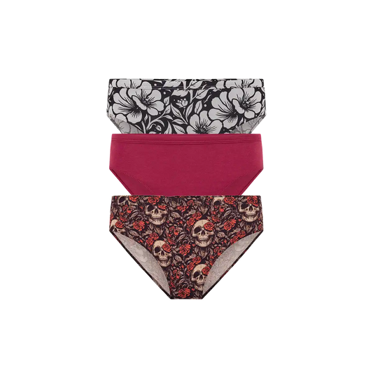 TrueCotton Mid-Rise Bikini 3-Pack | Eternal Blooms Pack