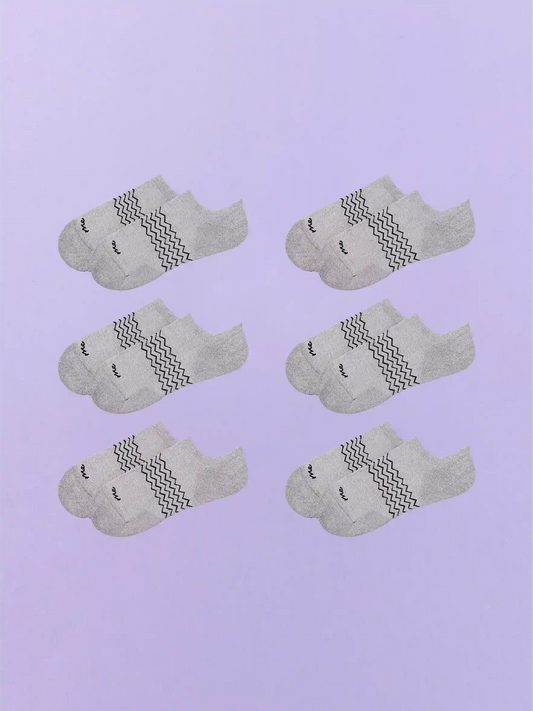 Essential Ankle Sock 6-Pack | Heather Grey Pack