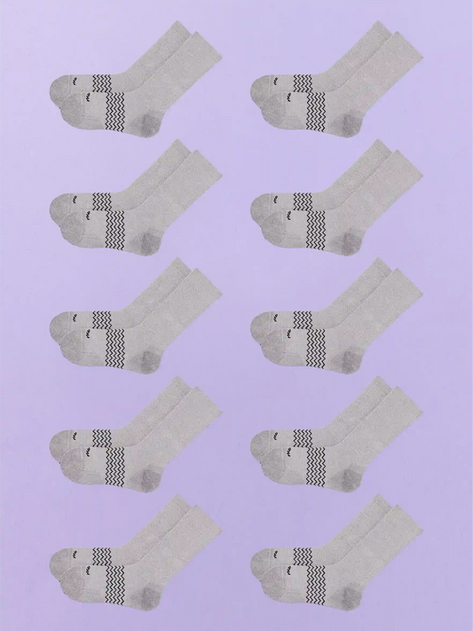 Essential Crew Sock 10-Pack | Heather Grey Pack