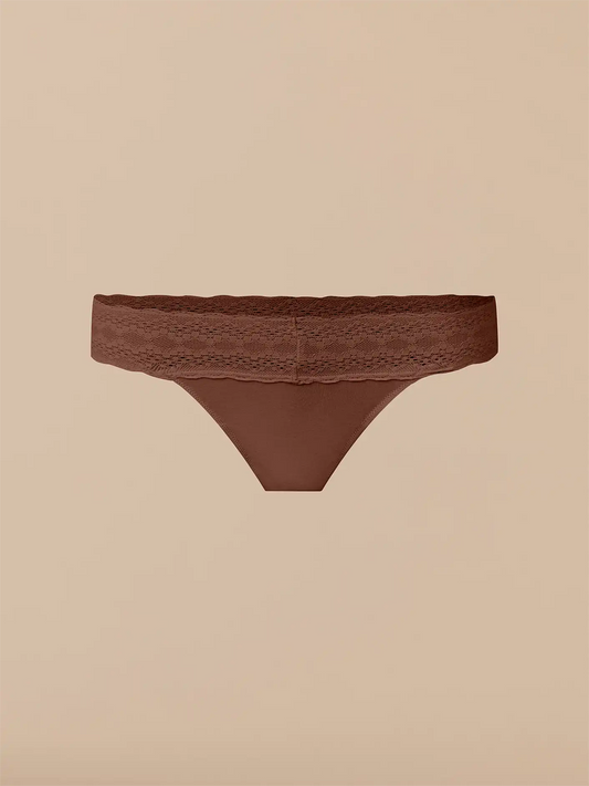 UltraModal™ Lace Low-Rise Thong | Walnut Shell