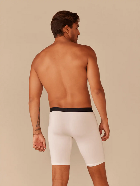 UltraModal™ Core Long Boxer Brief w/ Fly | White