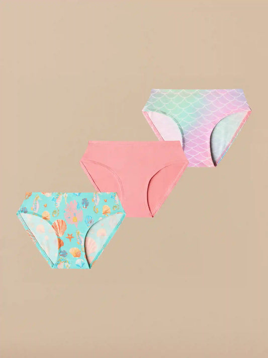 UltraModal™ FeelFree Girls Bikini Brief 3-Pack | Seashore Pack