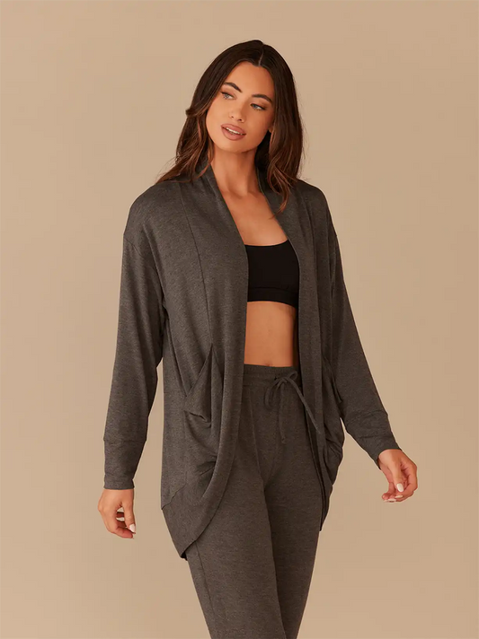 UltraModal™ Cocoon Cardigan | Heather Charcoal