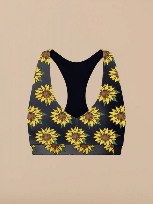 UltraModal™ FeelFree Racerback Bralette | Here Comes The Sunflowers