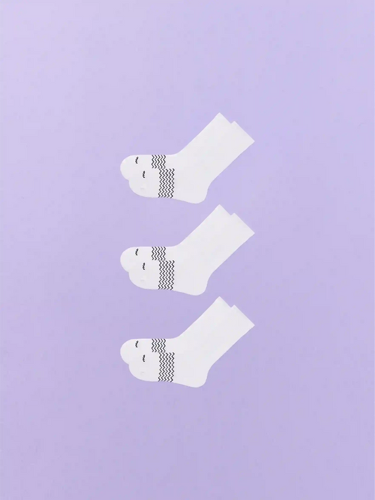 Essential Crew Sock 3-Pack | White Pack