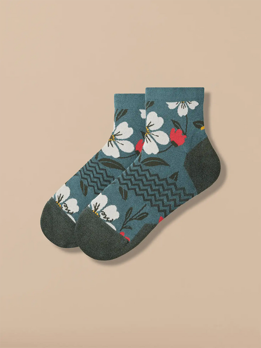 Essential Quarter Sock | Garden Bloom