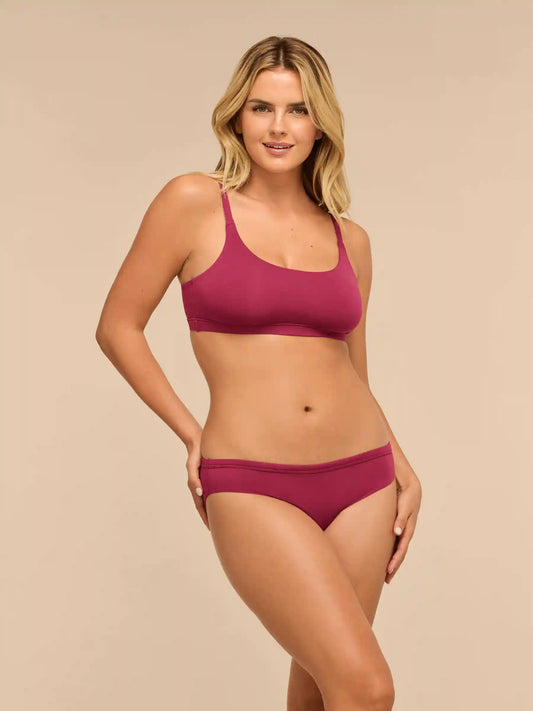 TrueCotton Bikini | Red Plum