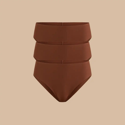 Seamless Tanga 3-Pack | Espresso