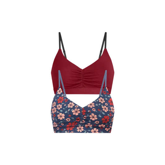 UltraModal™ FeelFree Ruched Bralette 2-Pack | Sweet Bloom Pack
