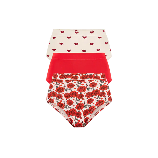 UltraModal™ FeelFree High-Waisted Cheeky 3-Pack | Red Hot Pack