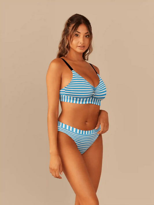 Curvy UltraModal™ FeelFree Ruched Bralette | Amalfi Stripes
