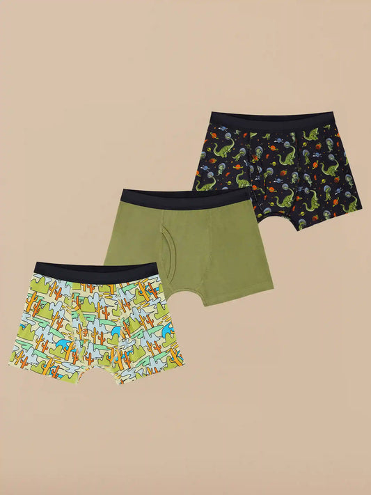 UltraModal™ Core Boys Boxer Brief 3-Pack | Dino Land Pack