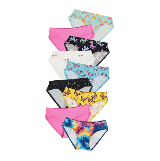 UltraModal™ FeelFree Girls Bikini Brief 9-Pack | Wild & Free Pack