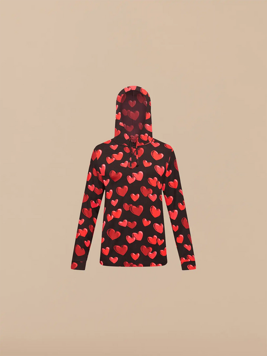 UltraModal™ Pullover Lounge Hoodie - Men's | Floating Hearts