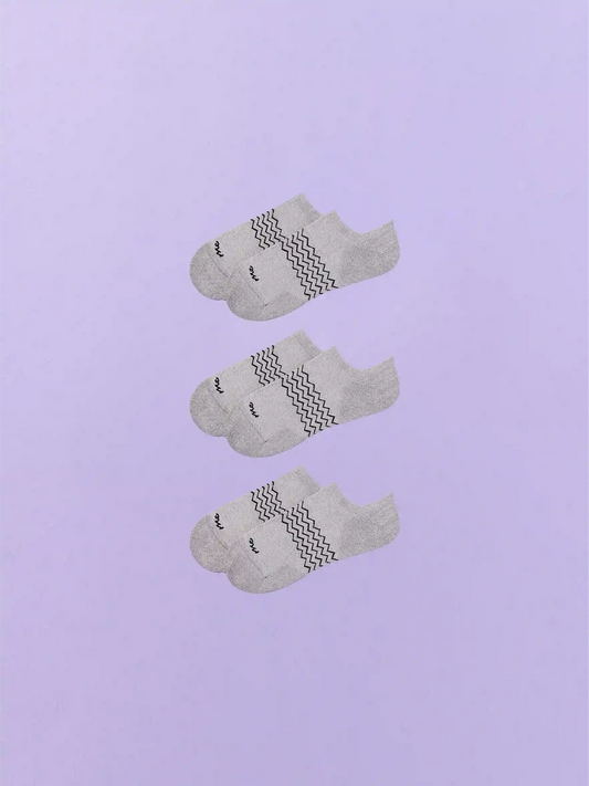 Essential Ankle Sock 3-Pack | Heather Grey Pack