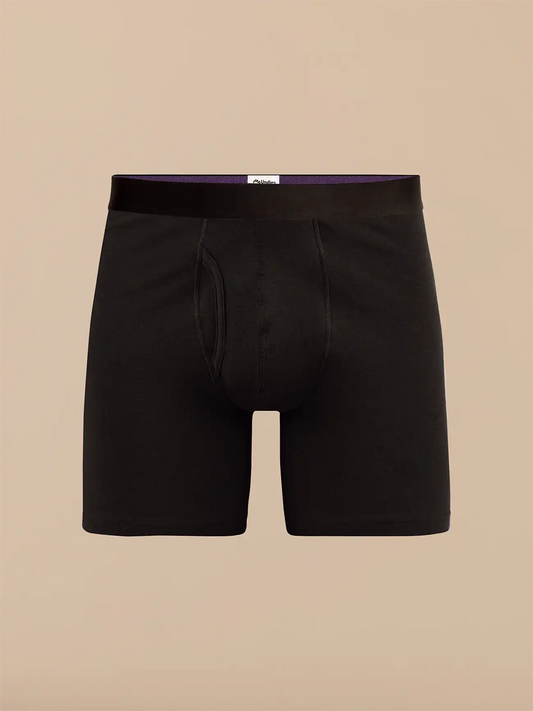 TrueCotton Ball Caddy™ Boxer Brief w/ Fly | Black