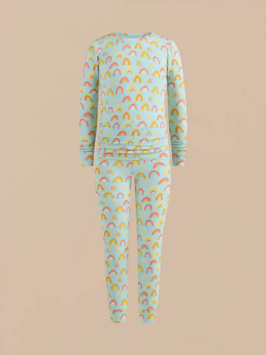 UltraModal™ Long Sleeve PJ Set - Kid's | Rainbow Doodles