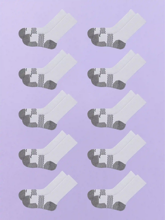 Active Crew Sock 10-Pack | Heather Grey Pack