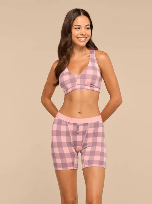 UltraModal™ Core Boyfriend Boxer Brief | Blush Plaid