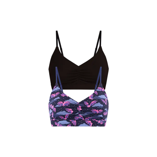 UltraModal™ FeelFree Ruched Bralette 2-Pack | Flight Club Pack