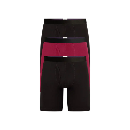 TrueCotton Long Boxer Brief w/ Fly 3-Pack | Classic Pack