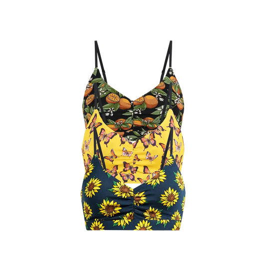 UltraModal™ FeelFree Ruched Bralette 3-Pack | Sunny Days Pack