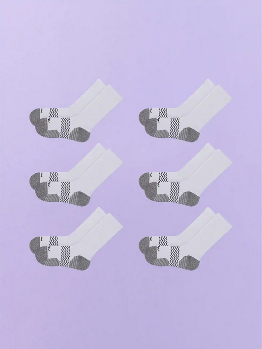 Active Crew Sock 6-Pack | Heather Grey Pack