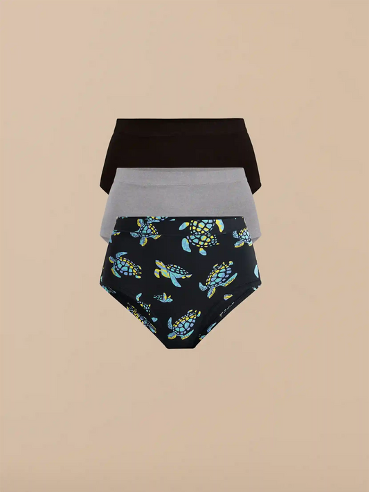 UltraModal™ FeelFree High-Waisted Cheeky 3-Pack | Turtley Awesome Pack