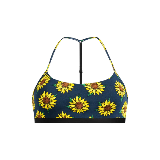 UltraModal™ Core T-Back Bralette | Here Comes The Sunflowers