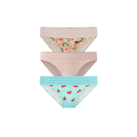 UltraModal™ Lace Bikini 3-Pack | Cherry Blossom Pack