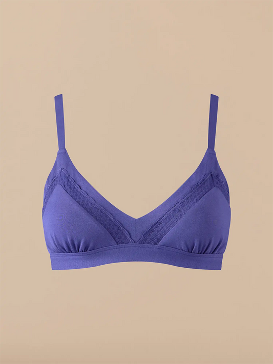 UltraModal™ Lace Triangle Bralette | Berry Blue