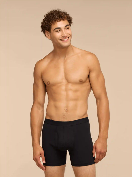 TrueCotton Ball Caddy™ Boxer Brief w/ Fly | Black
