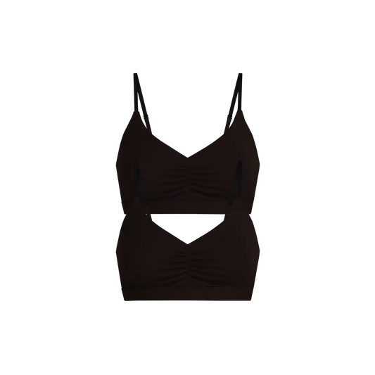 UltraModal™ FeelFree Ruched Bralette 2-Pack | Black Pack