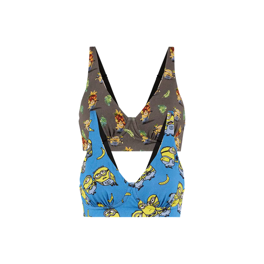 UltraModal™ FeelFree Longline Bralette 2-Pack | Minions Pack