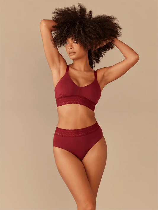 UltraModal™ Lace High-Waisted Brief | Cabernet
