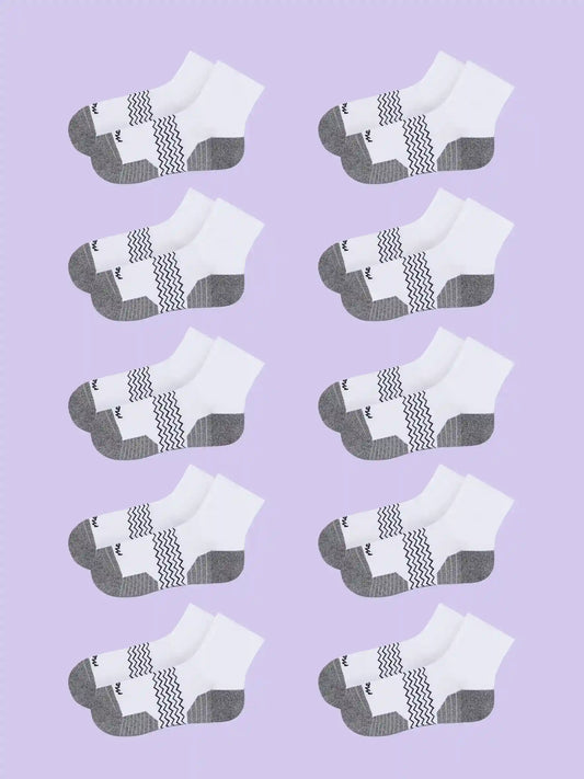 Active Quarter Sock 10-Pack | White Pack