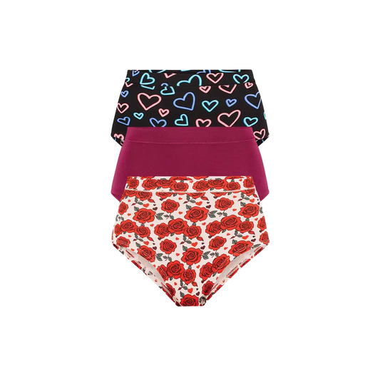UltraModal™ FeelFree High-Waisted Cheeky 3-Pack | Electric Love Pack