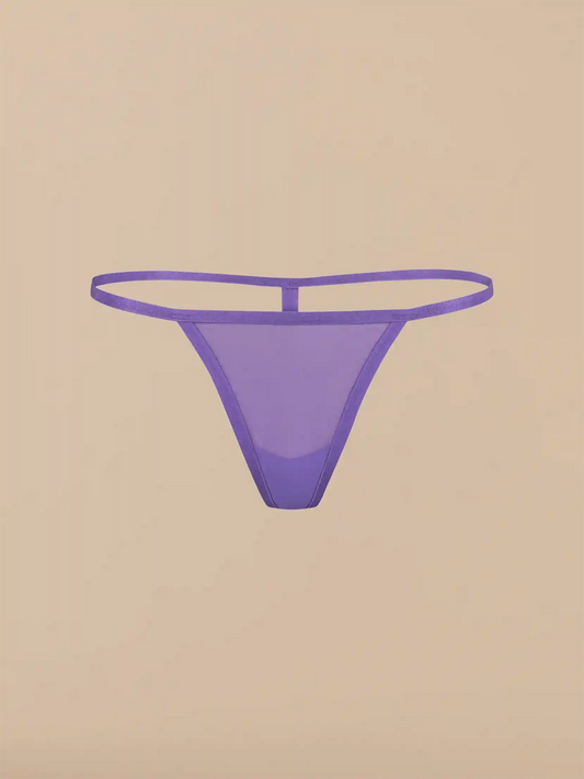 Women's Mesh String Thong | Plum