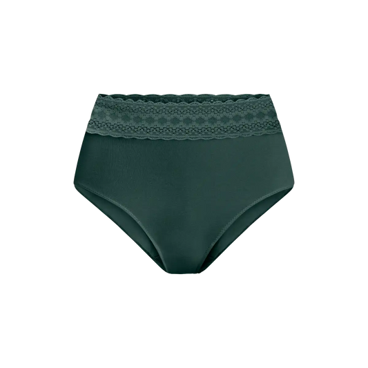 UltraModal™ Lace High-Waisted Brief | Pine Green