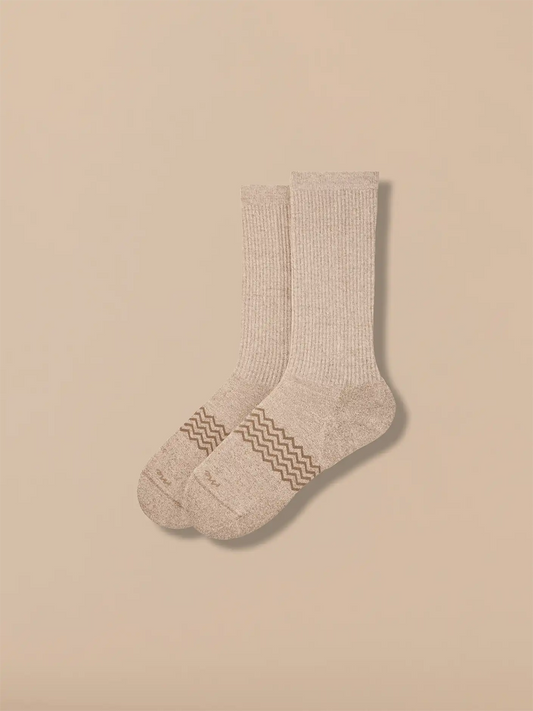 Essential Crew Sock | Oatmeal Marl